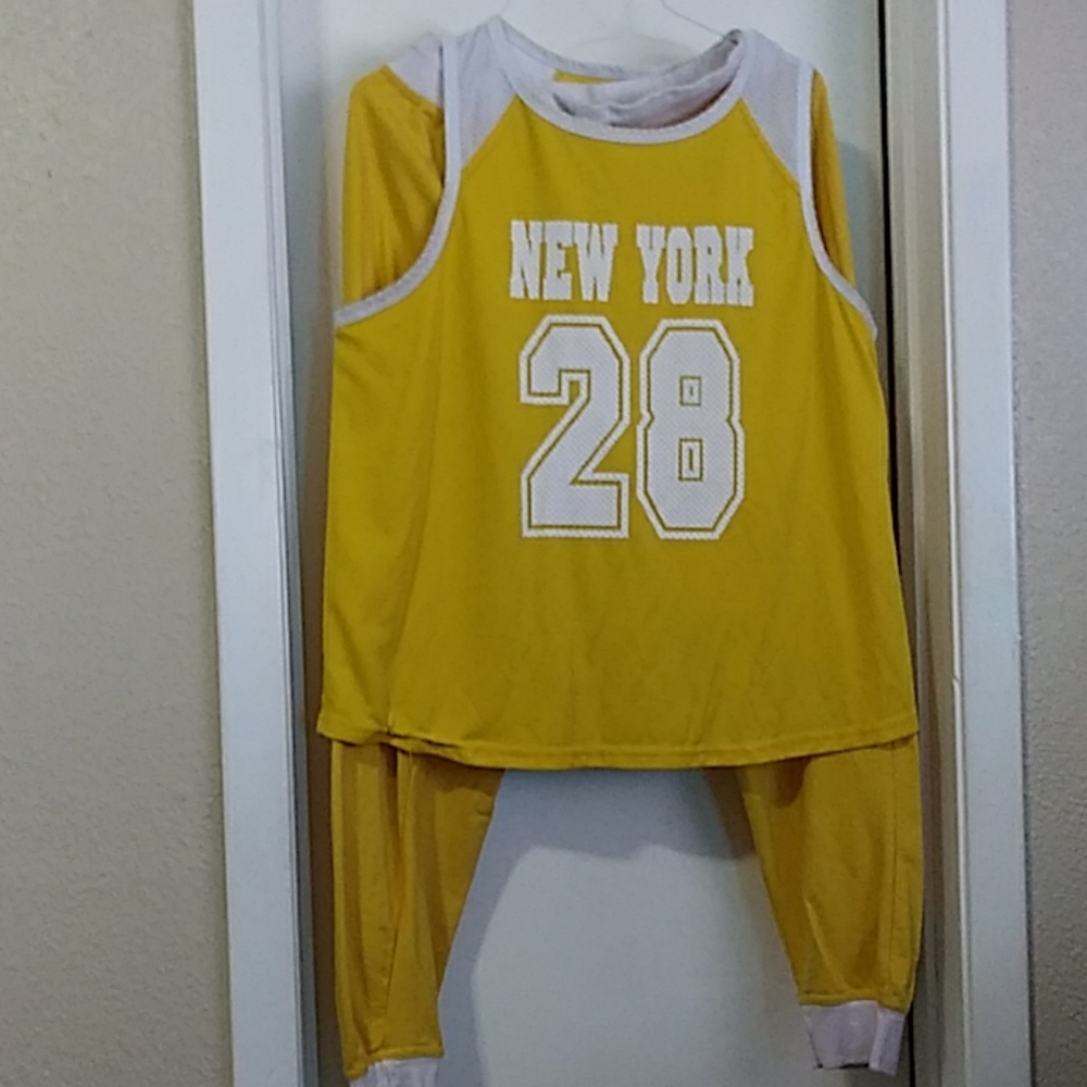 Yellow pant and shirt